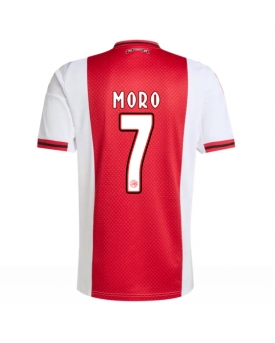 Ajax Raul Moro #7 Maglia Gara Casa Repliche 2025-26 Maniche Corte